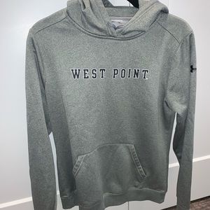 Grey West Point Under Armour hoodie
